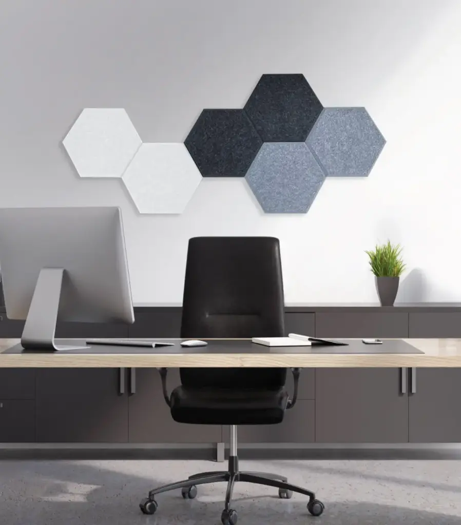 Hexagon Acoustic Wall Panels (Pack of 6)