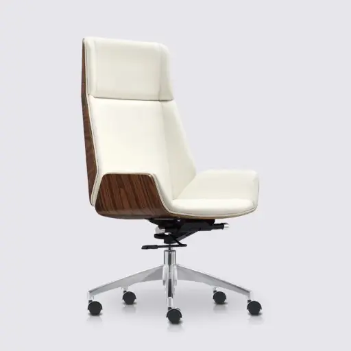 Scandinavian Leather Task Chair