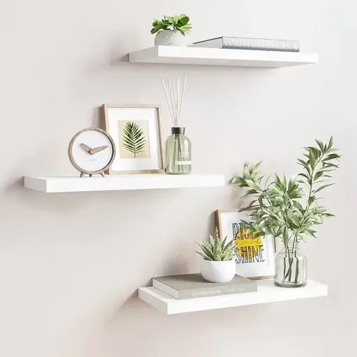 Wall-Mounted Floating Shelves (Set of 3)
